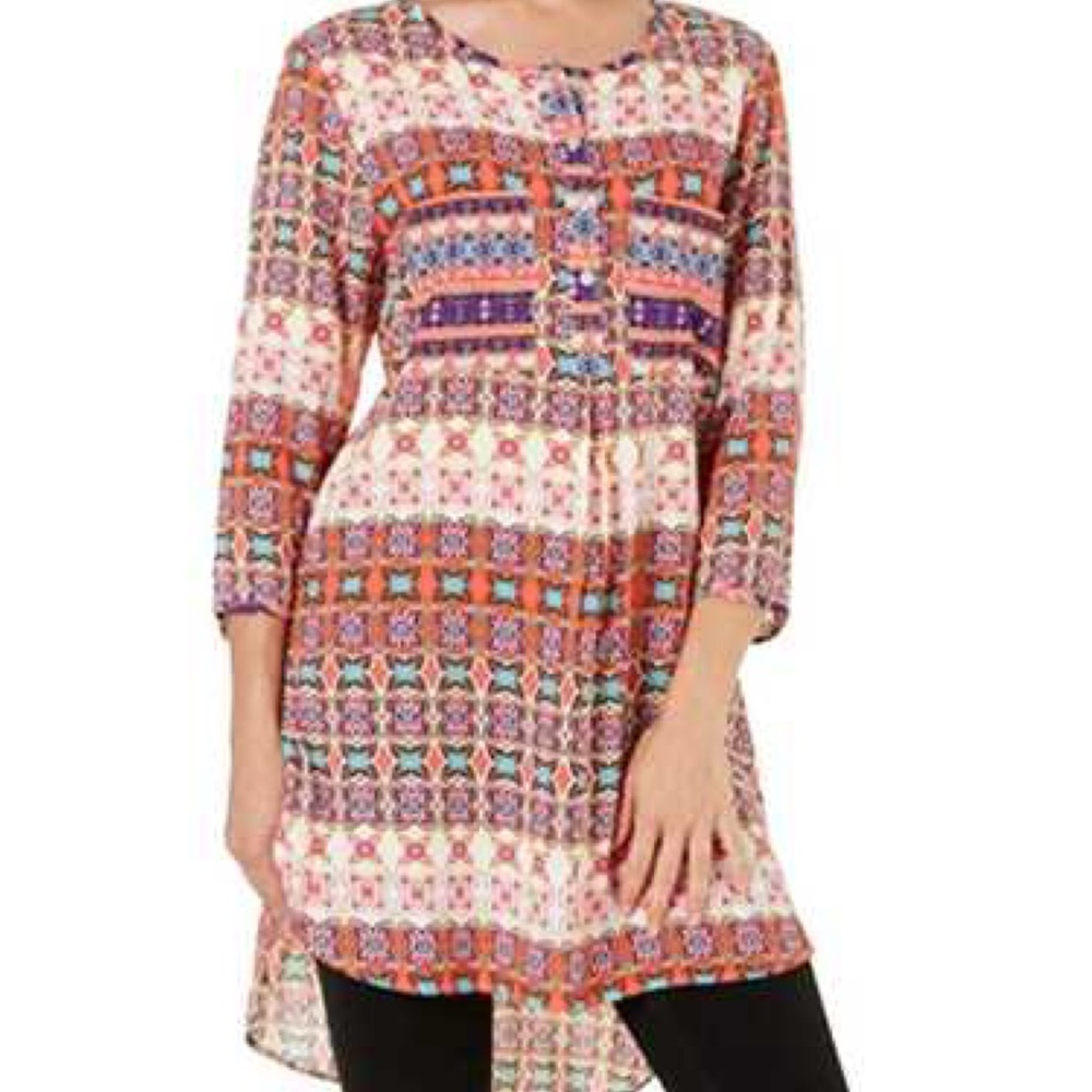 Anthropology Figuero & Flower Tunic Dress, Size Small